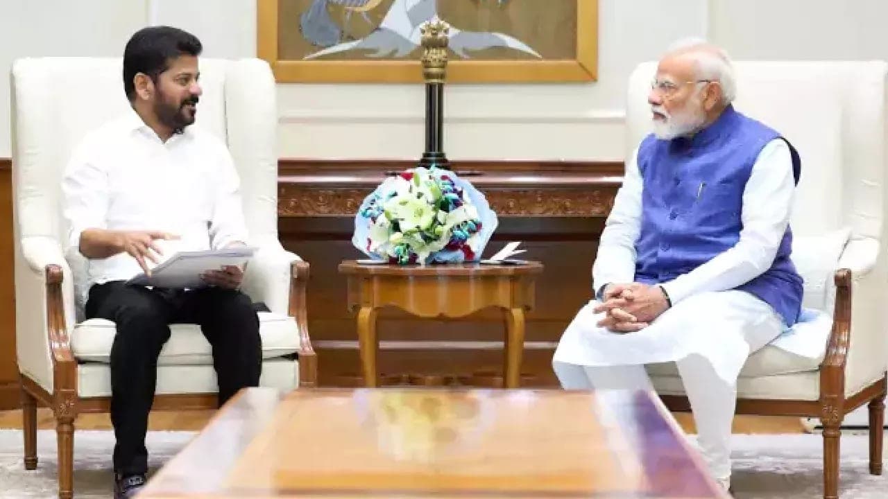 రేవంత్-Modi Meeting — Hyderabad Metro Phase-2 ₹38,595cr; M-6 Cities ₹1 Lakh Cr; RRR + Musi + Palamuru Clearances
