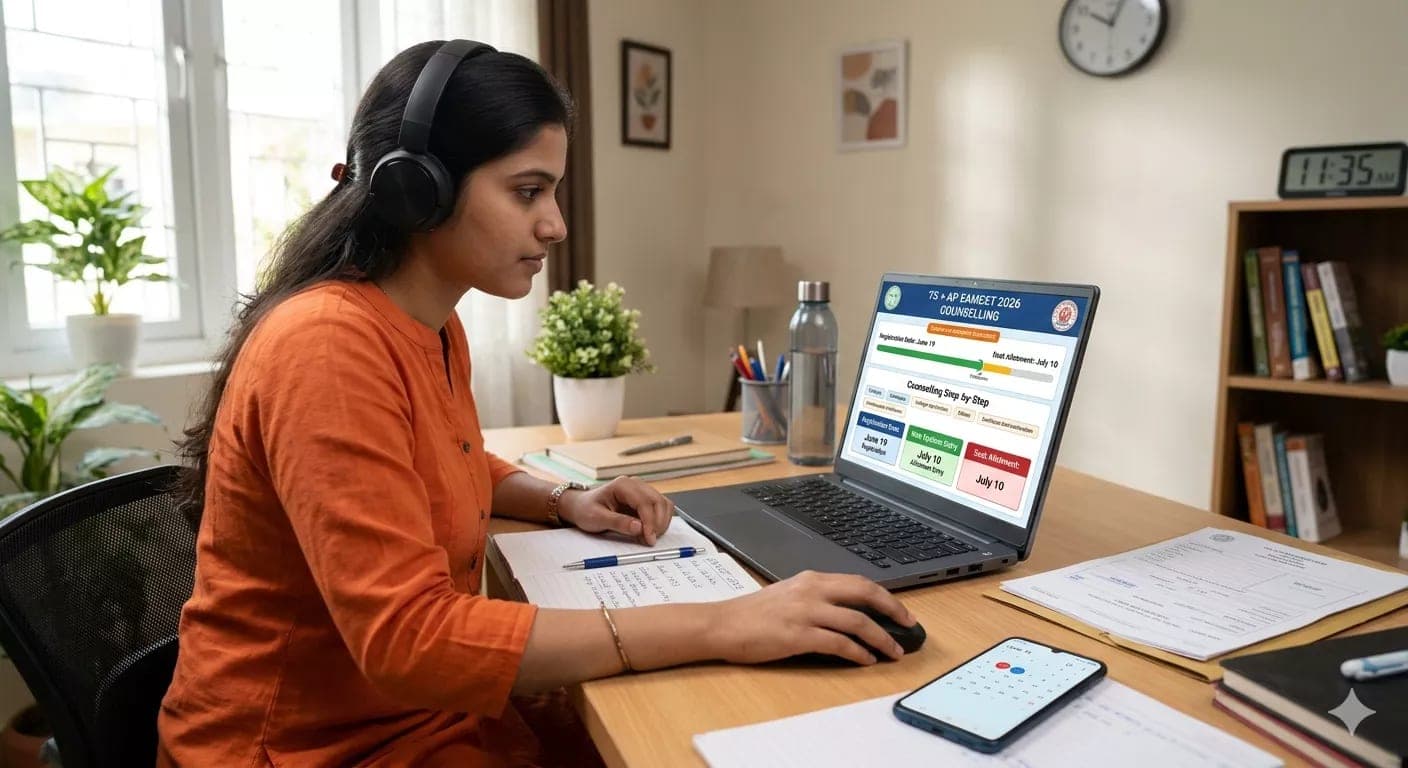 TS + AP EAMCET 2026 Counselling — Step-by-Step Guide | Registration June 19, Allotment July 10