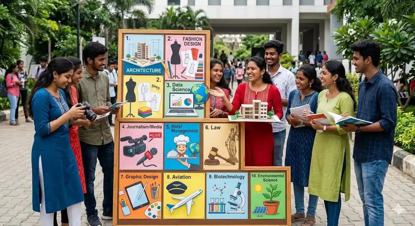 BTech కాకుండా 10 ఉత్తమ Career Options — 12వ తర్వాత తెలుగు విద్యార్థులకు 2026 Guide
