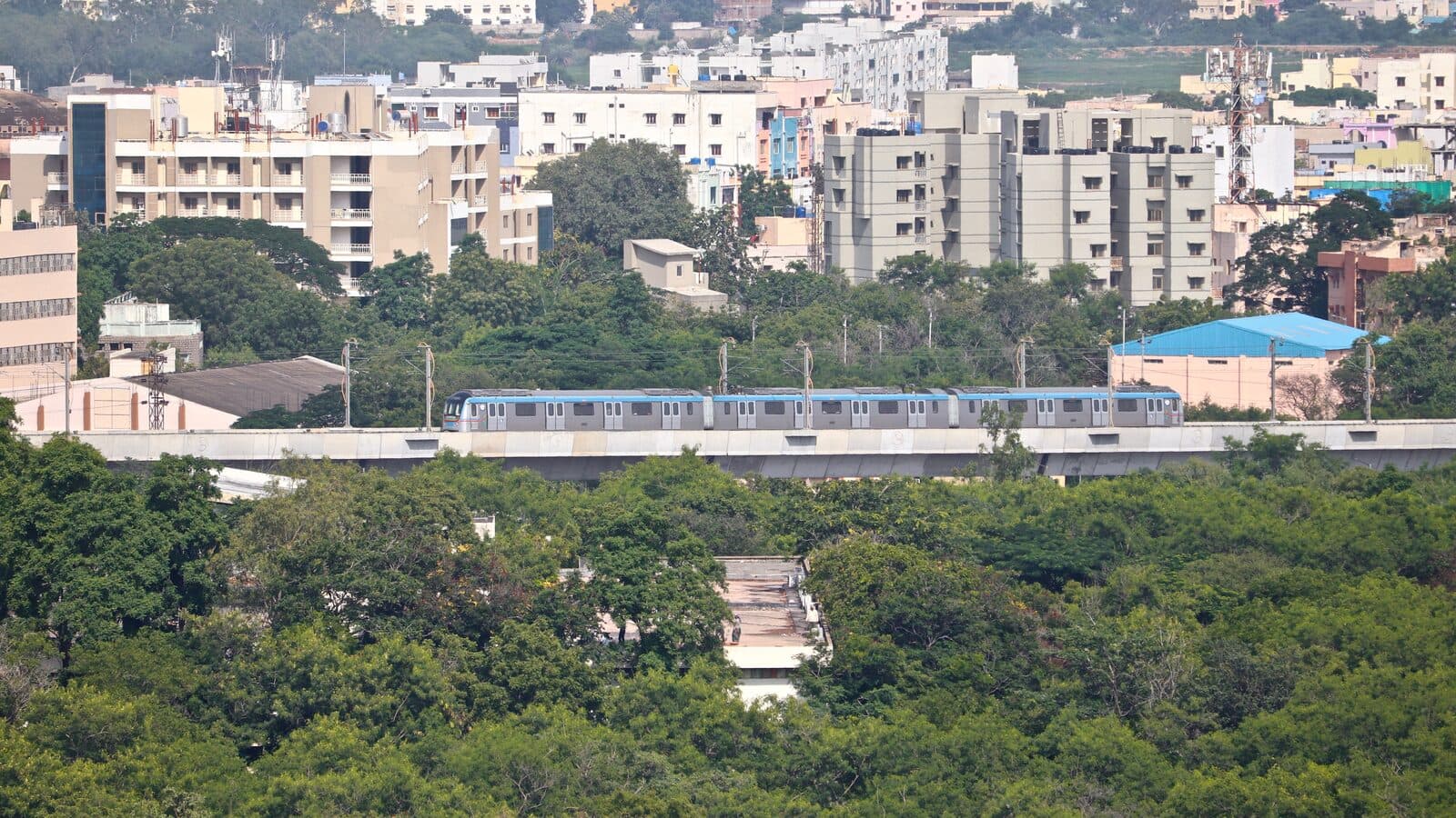 హైదరాబాద్ మెట్రో రైల్ — బ్లూ లైన్, ఉప్పల్ సమీపం